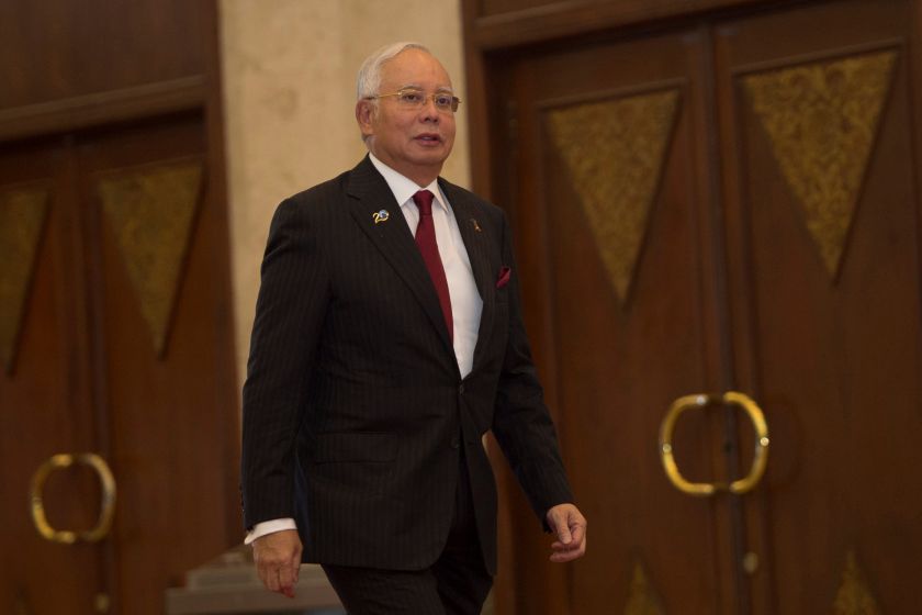 Malaysian Prime Minister Datuk Seri Najib Razak arrives at the Indian Ocean Rim Association (IORA) Summit in Jakarta March 7, 2017. u00e2u20acu201d Reuters pic