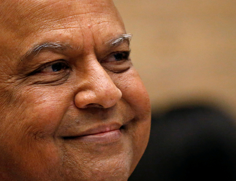South Africau00e2u20acu2122s outgoing Finance Minister Pravin Gordhan gives a media briefing at his office in Pretoria March 31, 2017. u00e2u20acu201d Reuters pic