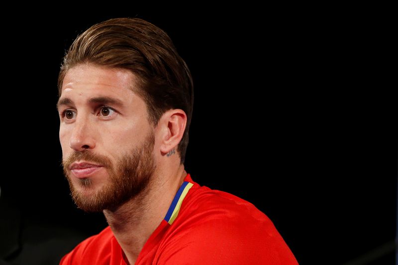 Spain's Sergio Ramos during a news conference at Saint-Denis near Paris March 27, 2017.u00e2u20acu201d Reuters pic 
