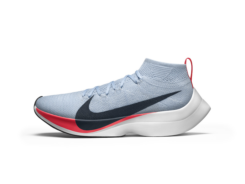 In an undated handout photo, the Zoom Vaporfly Elite, a customised shoe that contains a carbon-fibre plate in the midsole to be used for the Breaking2 project, as Nike calls its effort to crack the two-hour mark in the marathon. u00e2u20acu201d Picture by Nike via th