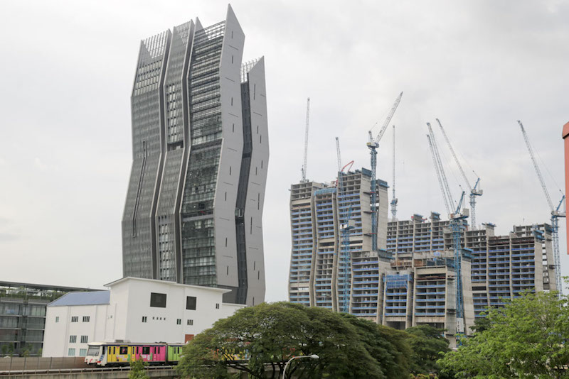 Condominiums under construction in the Sentul area of Kuala Lumpur, April 19, 2017. u00e2u20acu201d Photo by Choo Choy May