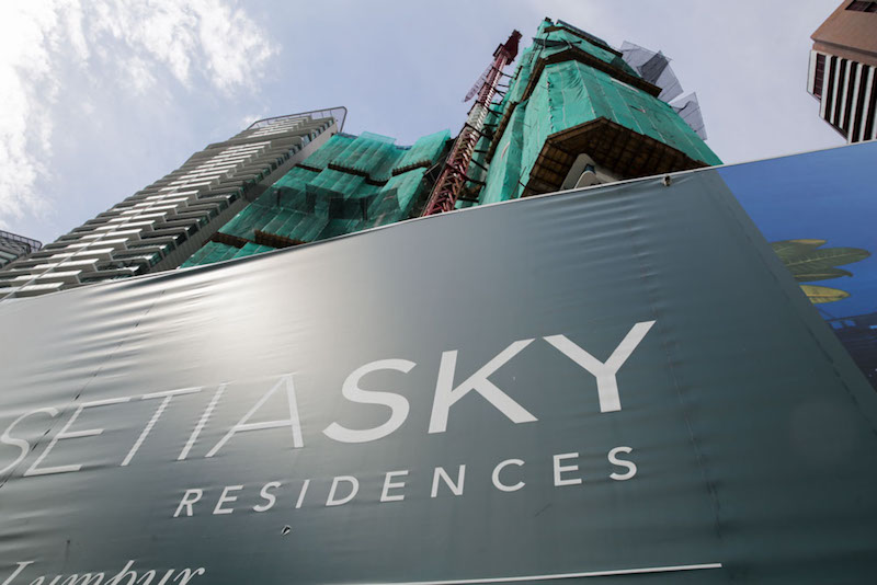 Setia Sky Residences under construction in the heart of Kuala Lumpur, April 19, 2017. u00e2u20acu201d Photo by Choo Choy May