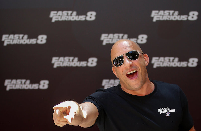 Vin Diesel reacts as he poses during a photocall to promote his film u00e2u20acu02dcFast and Furious 8u00e2u20acu2122 in Madrid April 6, 2017. u00e2u20acu201d Reuters pic