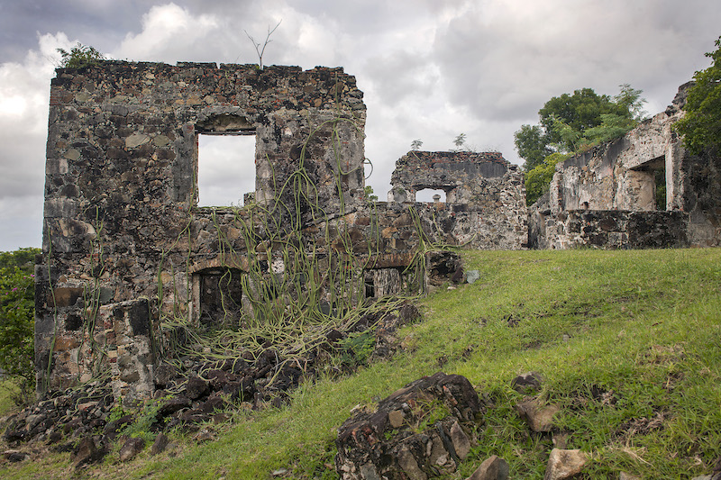 Ruins at Caneel Bay, a luxury resort on the north shore with hiking trails and beaches, St. John, Virgin Islands, December 20, 2016. — Picture by Robert Rausch/The New York Times 