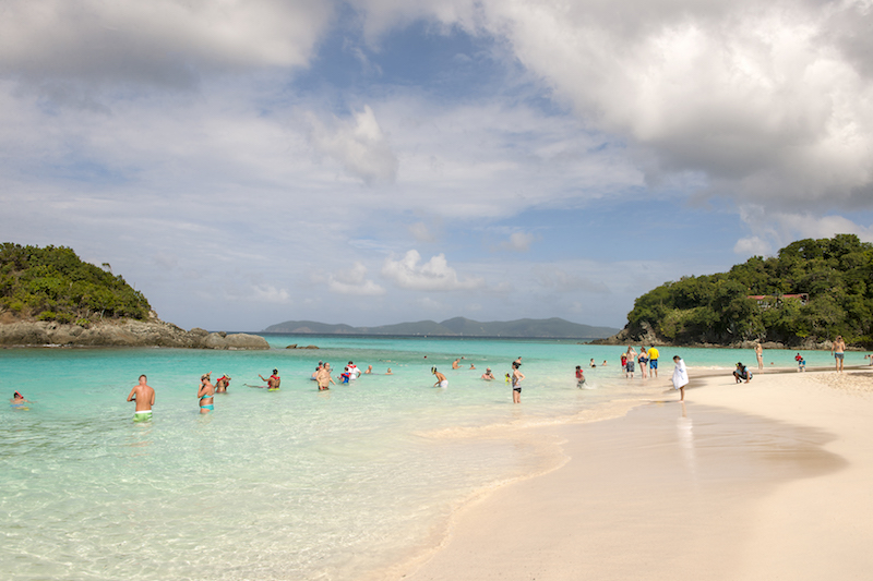 Trunk Bay, a popular beach on the north shore of St. John, Virgin Islands, December 20, 2016. u00e2u20acu201d Picture by Robert Rausch/The New York Times 