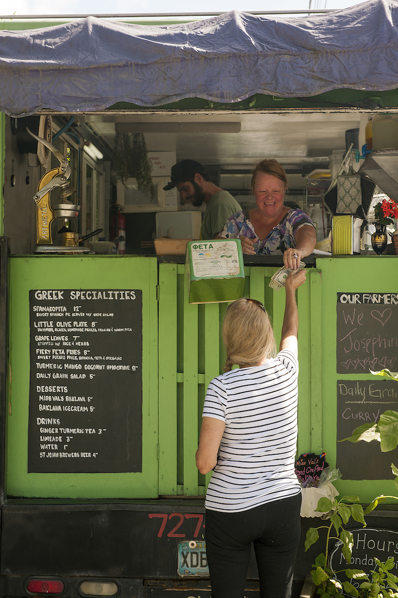 The Little Olive food truck in Cruz Bay, St. John, Virgin Islands, December 19, 2016. — Picture by Robert Rausch/The New York Times