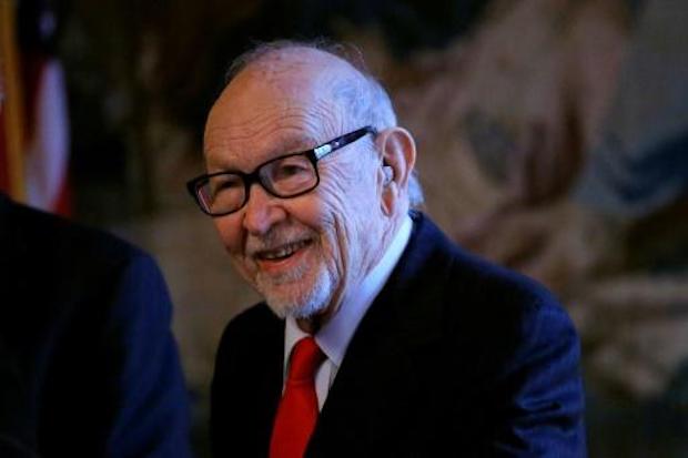 Justus Rosenberg attends a interview before receiving the award of the French Legion of Honor medal from French ambassador to the United States Gerard Araud at the French Consulate on March 30, 2017 in New York. u00e2u20acu201d AFP pic
