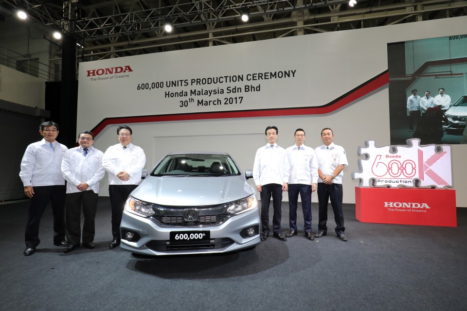 Honda Malaysiau00e2u20acu2122s Pegoh plant in Malacca produced its 600,000th unit, just 14 years after plant commission. u00e2u20acu201d Picture courtesy of Honda