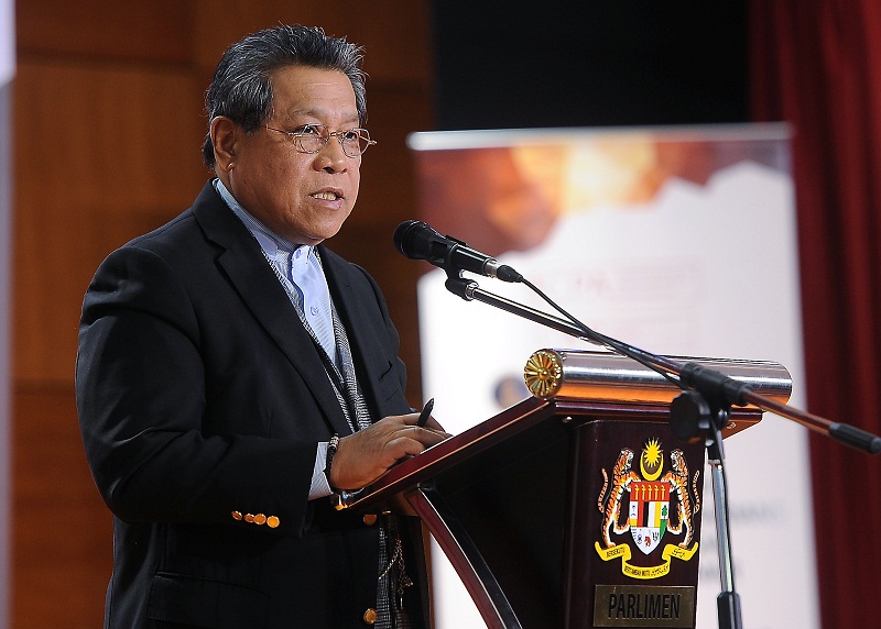 Dewan Rakyat Speaker, Tan Sri Pandikar Amin Mulia at Parliament in Kuala Lumpur April 7, 2017. u00e2u20acu201d B