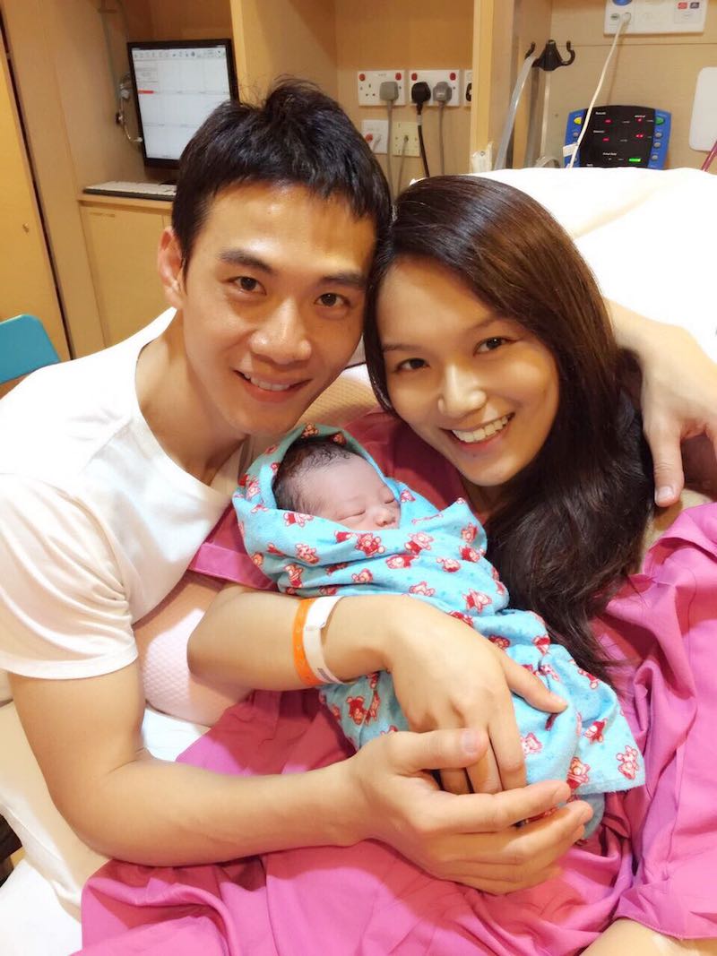 Qi Yuwu and Joanne Peh welcome a baby boy. u00e2u20acu201d Picture courtesy of Joanne Peh