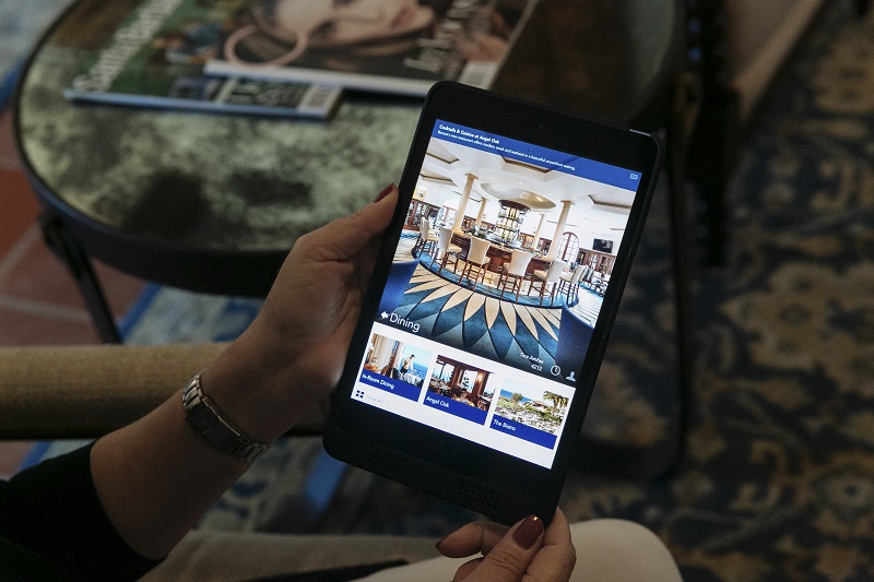 Bacara Resort & Spau00e2u20acu2122s app, which includes features such as requesting room service, booking spa reservations and ordering room amenities, in Goleta, California, April 1, 2017. u00e2u20acu201d Picture by Kayla Reefer/The New York Times