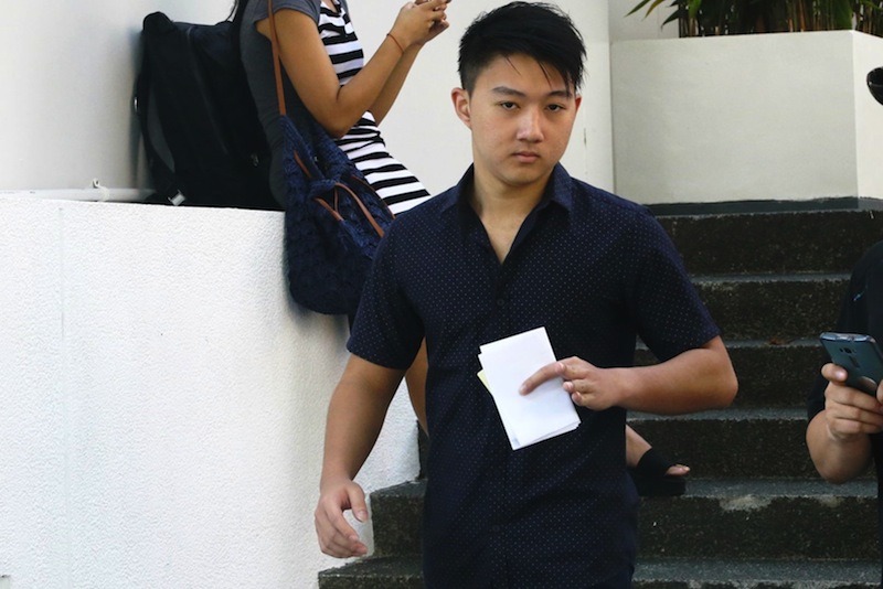 Herman Shi Ximu, 19, was charged in court on Monday with one count of committing a rash act that caused grievous hurt.u00c2u00a0u00e2u20acu201d TODAY pic 