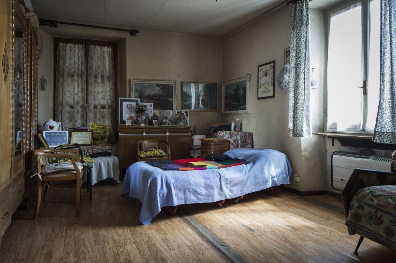 Emma Morano’s small two-room church-owned apartment, where she spent the last 27 years of her life in Verbania, Italy. ― Picture by Gianni Cipriano/The New York Times