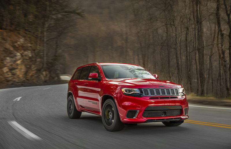 The Jeep Grand Cherokee Trackhawk is now the worldu00e2u20acu2122s fastest and most powerful petrol-fuelled production SUV. u00e2u20acu201d Handout via AFP