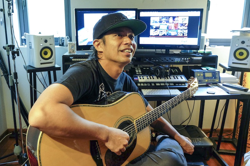 Hujan vocalist, Noh Salleh, during an interview with Malay Mail Online at his home studio in Kuala Lumpur. u00e2u20acu201d Picture by Yusof Mat Isa