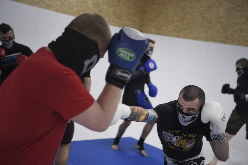 Born of an English hooligan culture that embraced drunken brawling, Russia’s groups instead are obsessed with physical fitness, elite martial arts training and — at least while fighting one another — militant sobriety. — Picture by James Hill/The New York Times