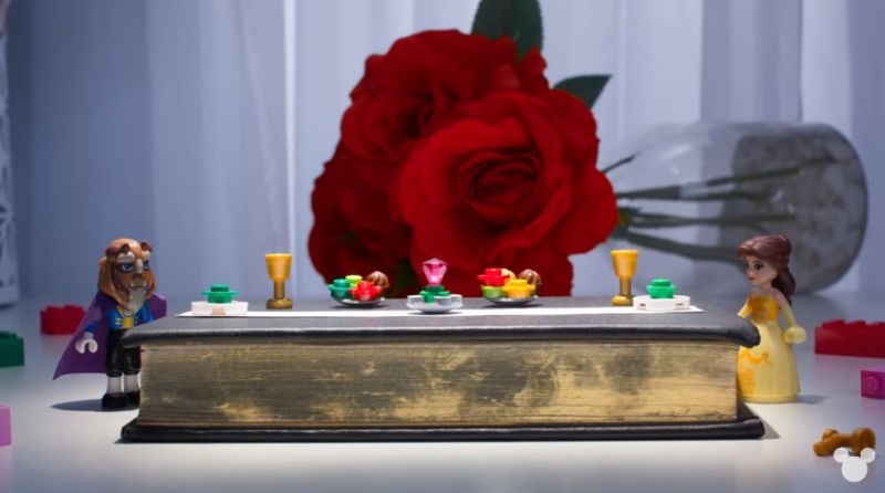 A screenshot of a scene from ‘Beauty and The Beast: As Told By LEGO’.