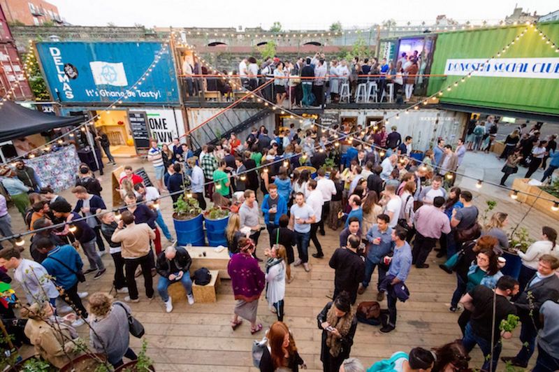 Pop Brixton, a shipping container enclave, plays host to live music, food stalls and a great party vibe. u00e2u20acu201d Handout via TODAY