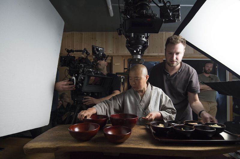 u00e2u20acu02dcChefu00e2u20acu2122s Tableu00e2u20acu2122 director and creator David Gelb with Korean chef Jeong Kwan, featured in the showu00e2u20acu2122s third season. u00e2u20acu201d Handout via TODAY
