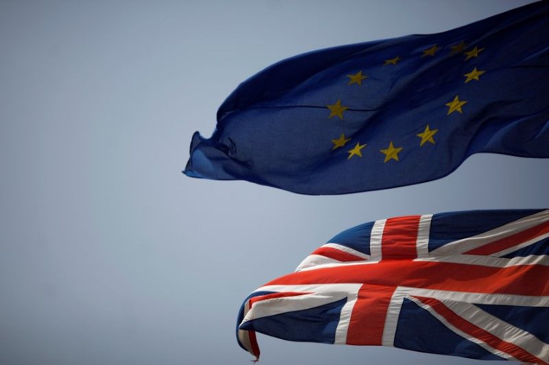 The Union Jack (bottom) and the European Union flag are seen flying, at the border of Gibraltar with Spain, in the British overseas territory of Gibraltar, historically claimed by Spain, June 27, 2016. u00e2u20acu201d Reuters pic