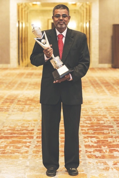 Jaganathan is Coach of the Year for the second time. u00e2u20acu201d Malay Mail pic