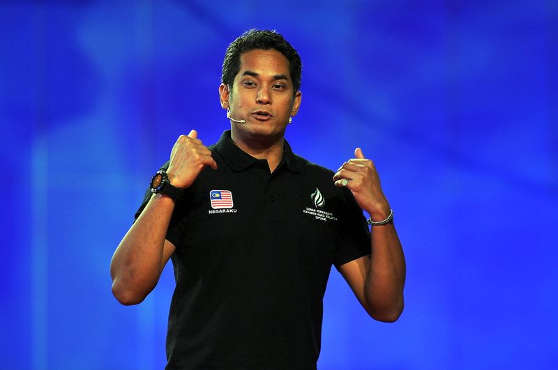 SERDANG, 12 April -- Menteri Belia dan Sukan Khairy Jamaluddin Abu Bakar berucap pada Program Chillax Agropreneur Muda Transformasi Nasional 2050 (TN50) di Taman Ekspo Pertanian Malaysia (MAEPS) hari ini.n--fotoBERNAMA