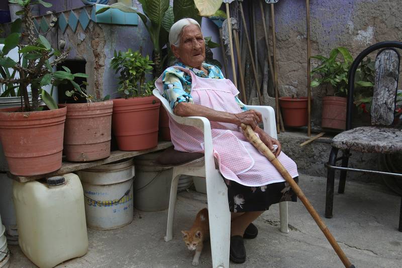 116 year-old Maria Felix Nava sits at her house patio in the municipality of Tlaquepaque, on the outskirts of Guadalajara, Mexico April 25, 2017. u00e2u20acu201d Reuters pic