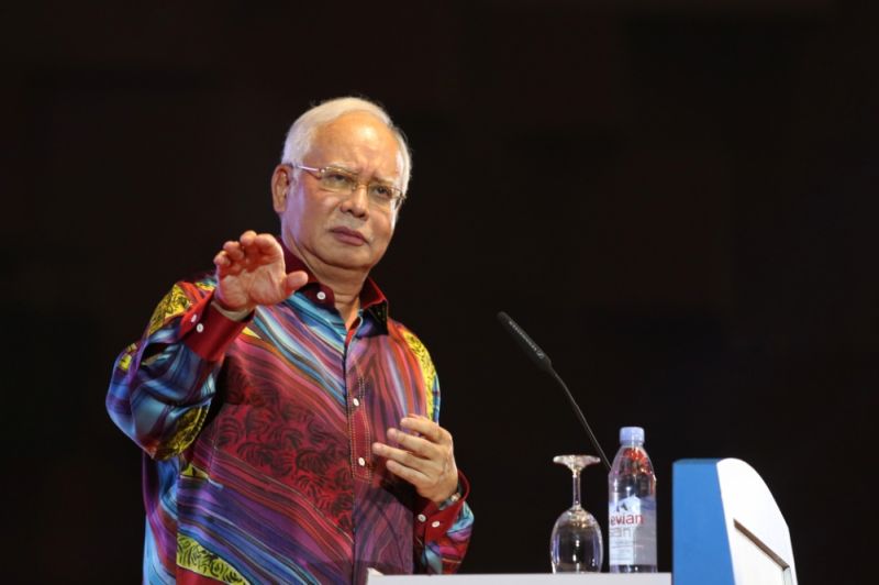 Datuk Seri Najib Razak speaks at the Cultural Congress 2017 held at Dewan Canselor Tun Abdul Razak in UKM, Bangi April 15, 2017. u00e2u20acu2022 Picture by Saw Siow Feng
