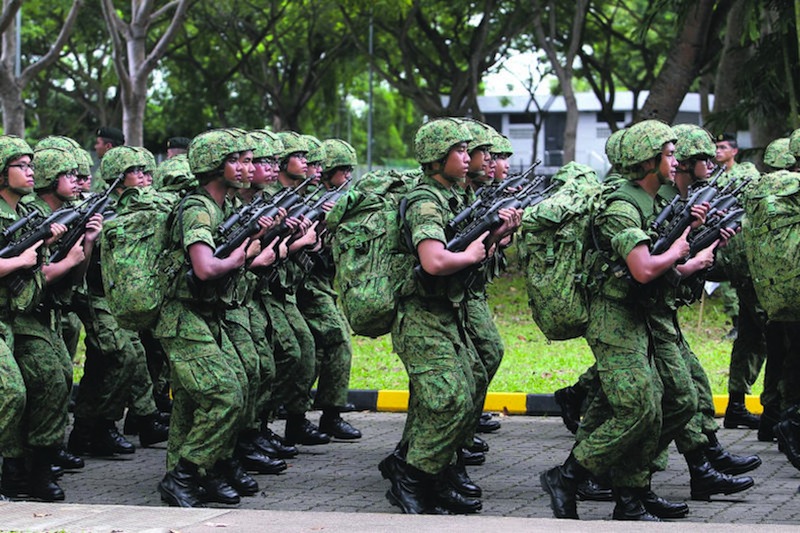 National Service (NS) recruits going through their SAF Basic Military Training (BMT). u00e2u20acu201du00c2u00a0TODAY  file pic