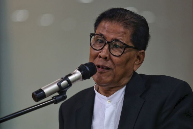 Datuk Ruhanie Hj Ahmad speaks at the Perkasa forum in Kuala Lumpur April 22, 2017. u00e2u20acu2022 Picture by Saw Siow Feng