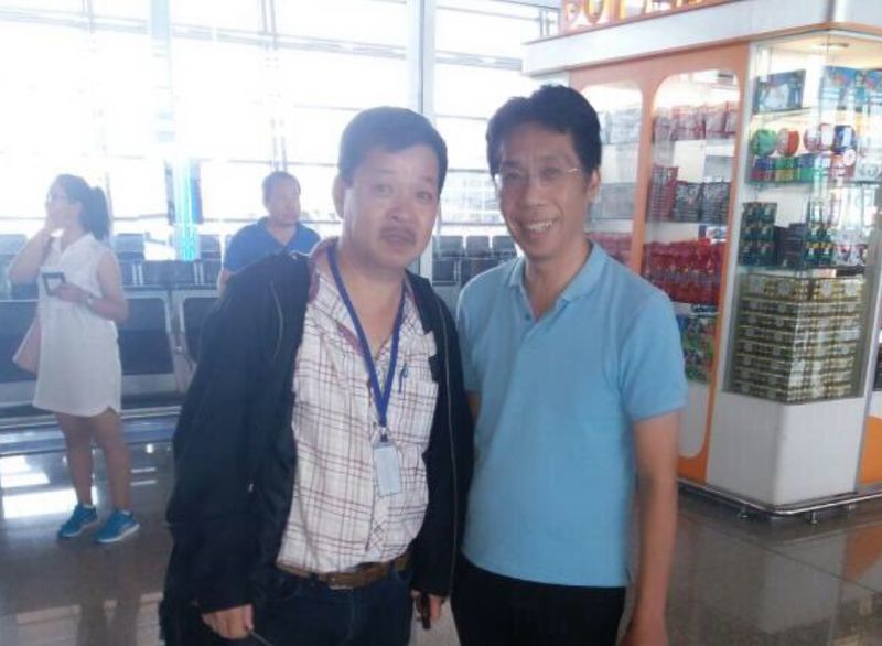 Activist Peter Chong (pictured right) has been reunited with his family, according to the police. u00e2u20acu201d Picture courtesy of Twitter/ KBAB51