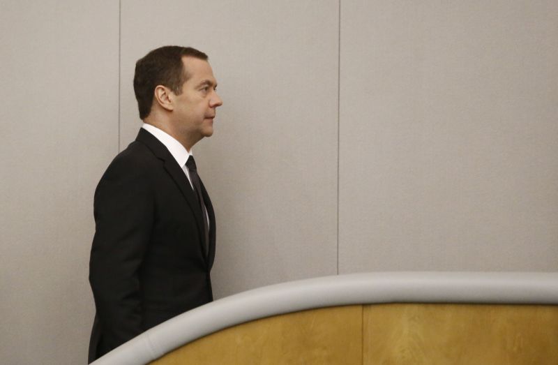 Russian Prime Minister Dmitry Medvedev walks during a session at the State Duma, the lower house of parliament, in Moscow April 19, 2017. u00e2u20acu201d Reuters pic