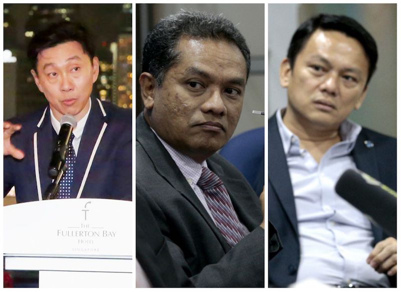 Bill Ng, Zainudin Nordin and Winston Lee are currently out on police bail. u00e2u20acu201d Composite via TODAY