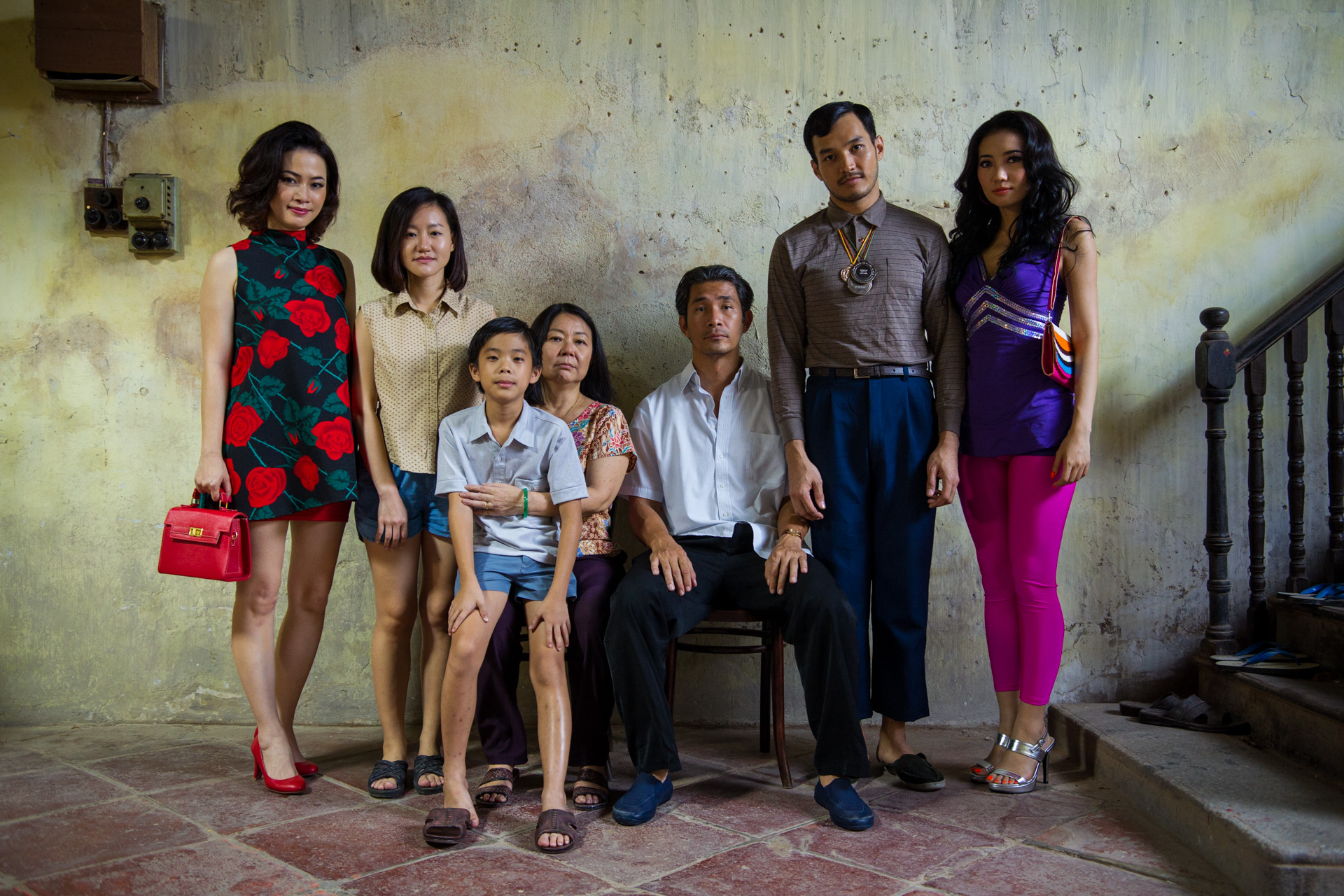 Sunny as a young boy is seen sitting on his mother’s lap in a family portrait in this still from ‘You Mean The World To Me.’