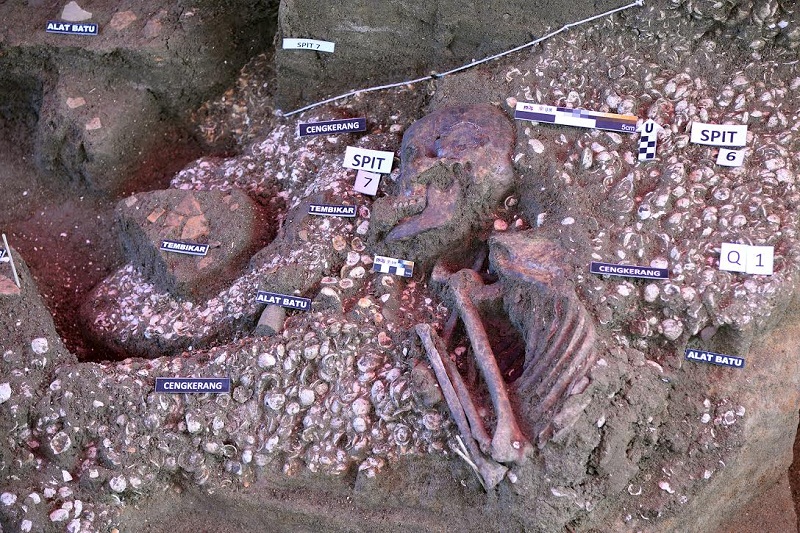 The Penang Woman was discovered on April 17 at Guar Kepah and was shifted to USM's Centre for Global Archaeological Research for conservation and further testing. u00e2u20acu201d  Picture by KE Ooi