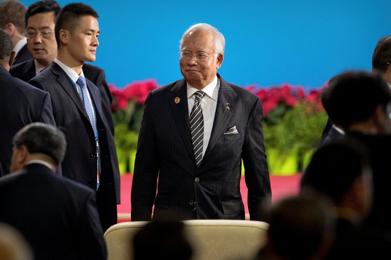 Prime Minister Datuk Seri Najib Razak arrives for the opening ceremony of the Belt and Road Forum at the China National Convention Centre in Beijing, May 14, 2017. u00e2u20acu201d Reuters pic