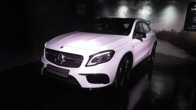 The Mercedes GLA is a cross-over SUV built on the A-class platform. u00e2u20acu201d Picture by YS Khong