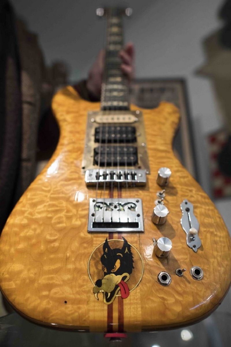 One of Grateful Dead legend Jerry Garciau00e2u20acu2122s most famous guitars, Wolf. u00e2u20acu201d AFP pic
