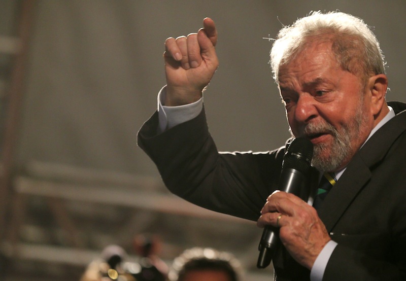 Former Brazilian President Luiz Inacio Lula da Silva speaks after giving testimony to federal judge Sergio Moro in Curitiba, Brazil, May 10, 2017. u00e2u20acu201d Reuters pic 