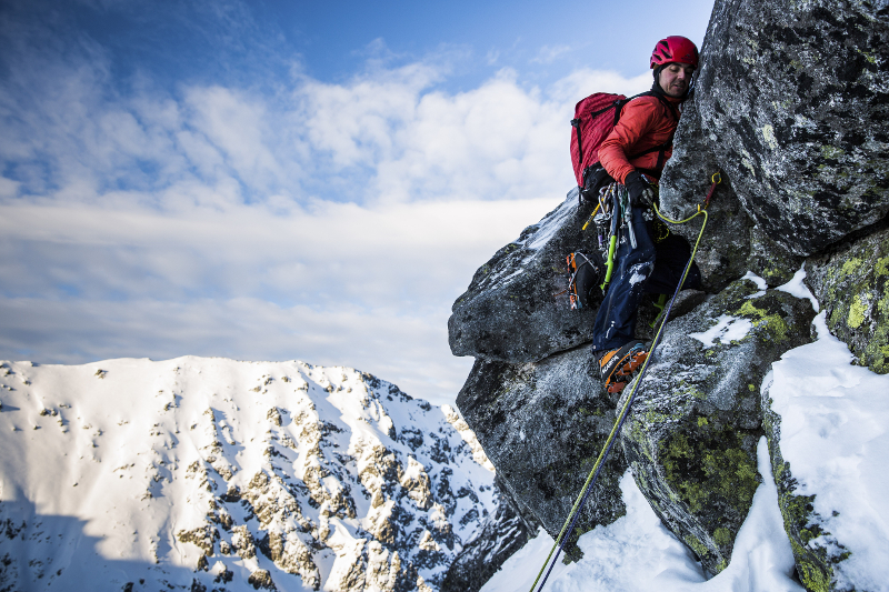 Kacper Tekieli, a philosophy major, barista and mountain climber of some repute, nears a summit in the Tatra Mountains January 10, 2017. Polish climbers are renowned as the worldu00e2u20acu2122s most audacious. u00e2u20acu201d Picture by Max Whittaker/The New York Times