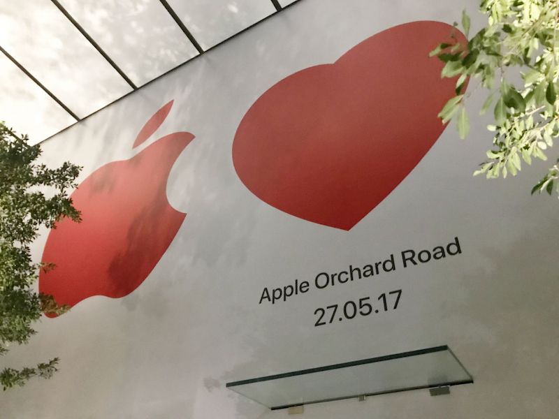 The storefront of Apple Orchard Road has revealed its opening date. u00e2u20acu201d TODAY pic