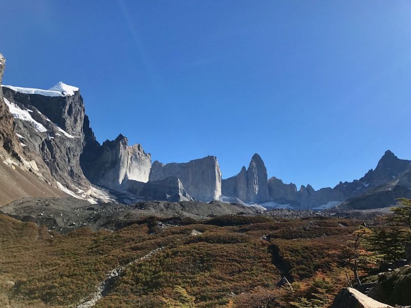 One of the W’s highlights is the French Valley, which begins through a forested trail. The trail then becomes rocky terrain running alongside the Rio Frances, before you emerge into the open at the first mirador (lookout point). There, you are greeted by the sight of a group of magnificent peaks (Bariloche, Central and Principal), on which Glacier Grey rests. — TODAY pic