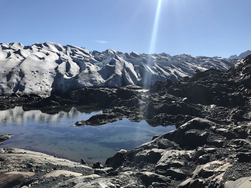 The view of the sprawling Glacier Grey while trekking up cliffs is glorious, and worth the sweat it takes to see it. — TODAY pic