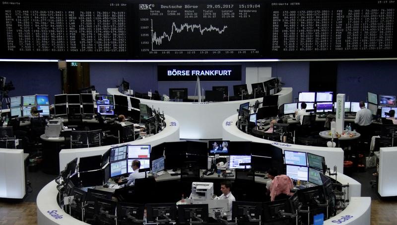 Traders work in front of the German share price index, DAX board, at the stock exchange in Frankfurt, Germany, May 29, 2017. u00e2u20acu201d Reuters pic