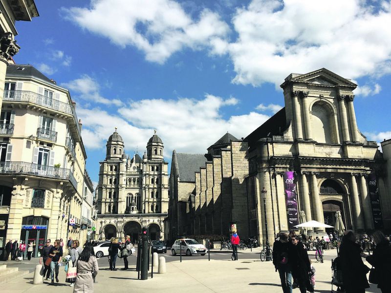 It takes about three hours by train to get from Paris to Dijon. Once there, you can download and use the Owlu00e2u20acu2122s Trail app, which leads you on a walking tour. u00e2u20acu201d TODAY pic