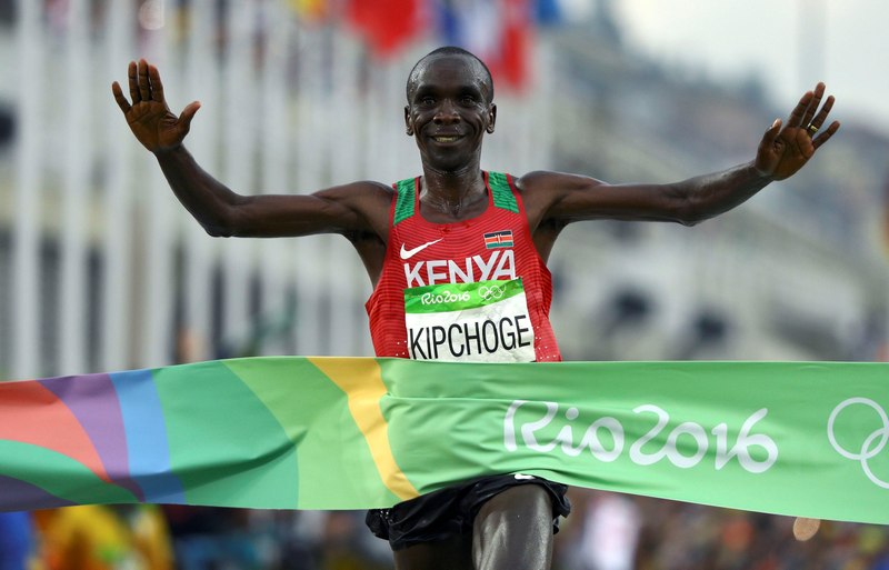 Kenya's Eliud Kipchoge when he won the Olympics marathon gold in Rio de Janeiro August 21, 2016. u00e2u20acu201d Reuters pic 