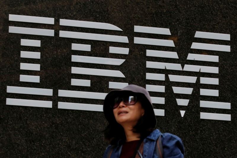 A woman passes by the IBM offices in New York October 17, 2016. u00e2u20acu201d Reuters pic 