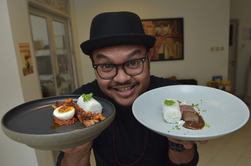 Indonesian food stylist Dade Akbar displays some of his food in Jakarta January 18, 2017. u00e2u20acu201d AFP pic