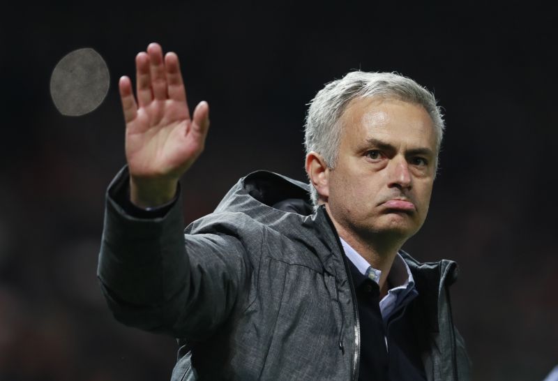 Manchester United manager Jose Mourinho celebrates after the match against Celta Vigo. u00e2u20acu2022 Reuters pic