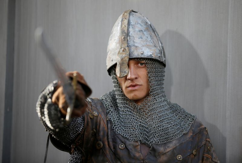 A knight soldier poses as a part of the decor at the premiere of u00e2u20acu02dcKing Arthur: Legend of the Sword; at the TCL Chinese Theatre IMAX, in Hollywood, May 8, 2017. u00e2u20acu201d Reuters pic